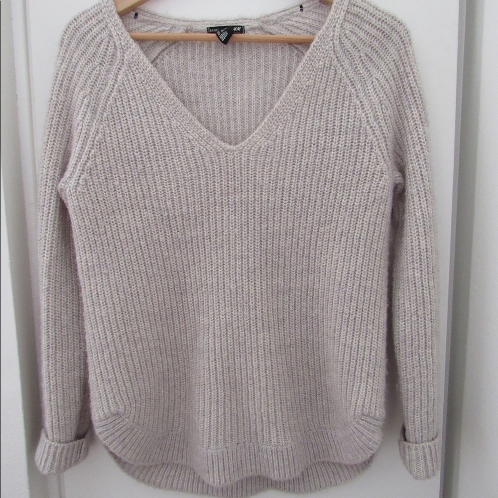 Knit sweater shirt